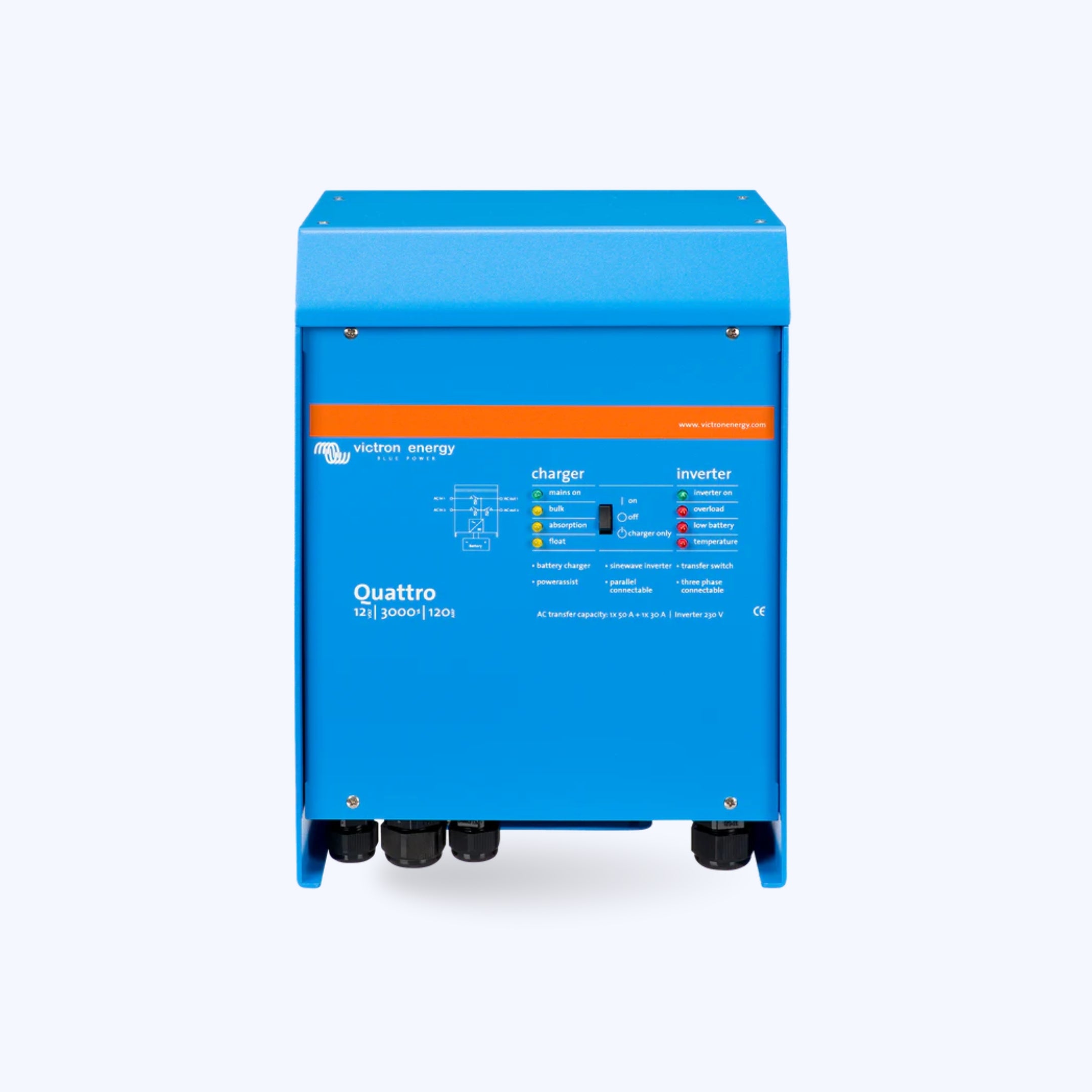 10kVA Quattro Inverter/Charger 120VAC 48VDC (2nd life)*